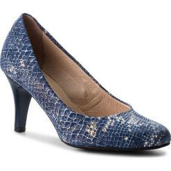 Półbuty EKSBUT - 14-2937-E72-1G Niebieski. Niebieskie półbuty damskie Eksbut, ze skóry, eleganckie. W wyprzedaży za 169.00 zł.