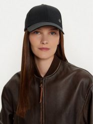 Calvin Klein Czapka z daszkiem K60K613102 Czarny. Czarne rękawiczki damskie Calvin Klein, bez wzorów, z bawełny. Za 99.99 zł.
