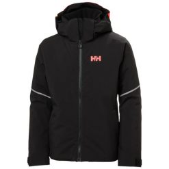 Dziecięca kurtka narciarska Helly Hansen Jewel. Czarne kurtki i płaszcze dla dziewczynek Helly Hansen, bez wzorów, z dzianiny, bez kaptura. Za 648.60 zł.