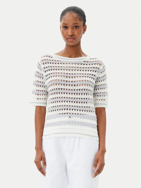 Artigli Sweter ACMA001895 260 Biały Regular Fit. Białe swetry damskie Artigli, l, bez wzorów, z syntetyku, bez kołnierzyka, bez ramiączek, bez kaptura. Za 139.99 zł.