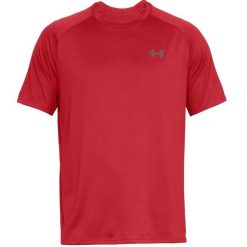 Koszulka Under Armour Tech™ 2.0. Czerwone koszulki sportowe męskie Under Armour, l, bez wzorów, z materiału, bez kołnierzyka, bez ramiączek, na fitness i siłownię. Za 206.00 zł.