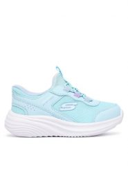 Skechers Sneakersy Bounder Pro - Step One 303690N/MNT Zielony jasny. Zielone buty sportowe dziewczęce Skechers, bez wzorów, z materiału, bez zapięcia. Za 159.99 zł.