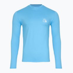 Longsleeve do pływania męski Quiksilver Heritage Heather. Niebieskie bluzki z długim rękawem męskie Quiksilver, m, bez wzorów, bez kołnierzyka. Za 189.99 zł.