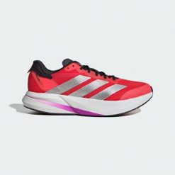 Buty Duramo Speed 2 Running. Czarne buty sportowe męskie Adidas, z materiału, bez zapięcia, do biegania. Za 419.00 zł.