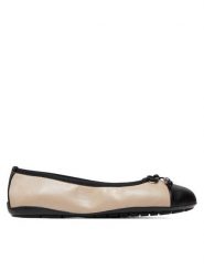 Caprice Baleriny 9-22113-42 Beżowy. Brązowe baleriny damskie Caprice, bez wzorów, ze skóry, bez obcasa. Za 178.99 zł.