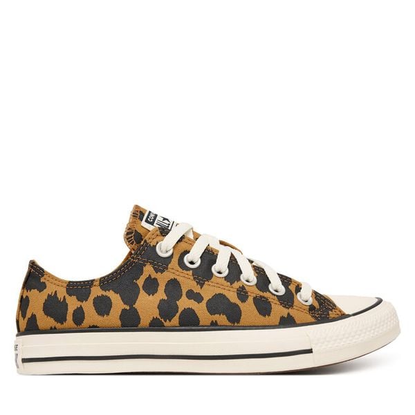 Trampki Converse. Brązowe trampki i tenisówki damskie Converse, bez wzorów, retro, bez zapięcia. Za 254.99 zł.
