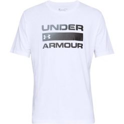 Podkoszulek Under Armour Issue Wordmark, Mężczyźni. Białe koszulki sportowe męskie Under Armour, m, bez wzorów, z bawełny, bez kołnierzyka, bez ramiączek, do piłki nożnej. Za 298.00 zł.