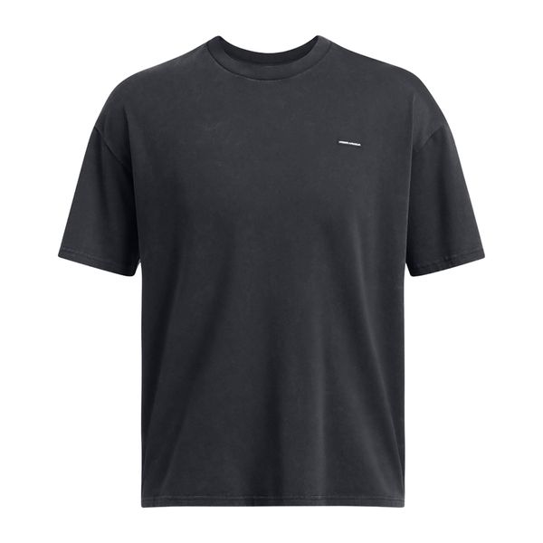 Koszulka męska Under Armour HW OS Logo Wash. Czarne buty sportowe męskie Under Armour, m, bez wzorów, bez kołnierzyka, bez ramiączek, na fitness i siłownię. Za 139.99 zł.