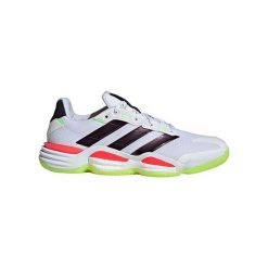 Buty halowe adidas Stabil 16. Białe obuwie sportowe damskie Adidas, bez wzorów, do koszykówki. Za 729.00 zł.