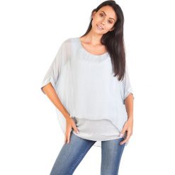 Koszulka w kolorze szarym. T-shirty damskie 100% Soie, klasyczne, z okrągłym kołnierzem. W wyprzedaży za 130.95 zł.