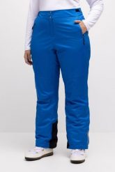 Damskie Spodnie narciarskie nieprzemakalne modelowane kolana mankiet od śniegu. Niebieskie spodnie snowboardowe damskie Ulla Popken, na lato, plus size, bez wzorów, z elastanu, sportowe, narciarskie. Za 639.99 zł.
