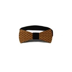 Mucha drewniana #56. Brązowe krawaty i muchy The bow bow ties, z dzianiny. Za 99.00 zł.