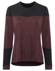 Koszulka damska Moab LS PRO. Czerwone koszulki sportowe damskie Vaude, s, bez wzorów, z materiału, bez kołnierzyka, bez ramiączek, na fitness i siłownię. Za 369.00 zł.