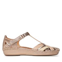 Sandały Pikolinos. Żółte półbuty damskie Pikolinos, bez wzorów, bez obcasa, na płaskiej podeszwie, bez zapięcia. Za 469.99 zł.