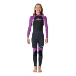Pianka do pływania dziecięca Rip Curl Omega 3/2 Back Zip. Fioletowe kąpielówki dla chłopców RIPCURL, bez wzorów. Za 449.99 zł.