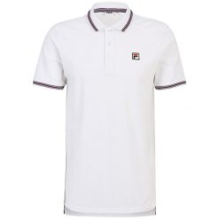 Koszulka męska polo Fila Lubbeek. Białe koszulki polo męskie Fila, l, bez wzorów, z bawełny, biznesowe, bez ramiączek. Za 163.00 zł.
