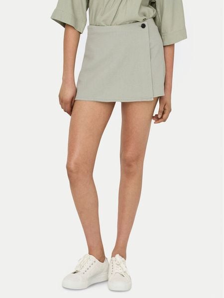 ONLY Spódnico-szorty Caro 15338905 Zielony Regular Fit. Zielone spódnice damskie Only, l, bez wzorów, z wiskozy. Za 69.99 zł.