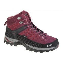 Buty CMP Rigel Mid 3Q12946-H910 fioletowe. Fioletowe obuwie sportowe damskie bez wzorów, z gumy. Za 643.88 zł.