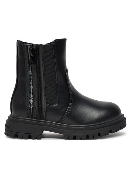 Calvin Klein Jeans Botki Chelsea Boot V3A5-81019-1355 M Czarny. Czarne botki dziewczęce Calvin Klein Jeans, z jeansu, bez zapięcia. Za 279.99 zł.