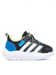 Adidas Sneakersy Lightorama Shoes Infants KJ9716 Czarny. Czarne buty sportowe chłopięce Adidas, bez wzorów, z materiału, bez zapięcia. Za 219.99 zł.