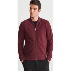 Bluza z prążkowanej dzianiny - Bordowy. Bluzy męskie marki Reserved. Za 139.99 zł.