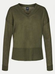 Gap Sweter 854769-03 Zielony Relaxed Fit. Zielone swetry damskie GAP, xxs, bez wzorów, z syntetyku, bez kołnierzyka, bez ramiączek, bez kaptura. Za 159.99 zł.