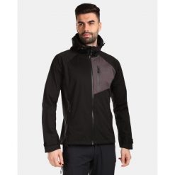 Męska kurtka softshell Kilpi BELTRA-M. Niebieskie kurtki męskie Kilpi, m, bez wzorów, z softshellu, sportowe, bez kaptura. Za 422.05 zł.