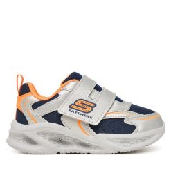 Sneakersy Skechers. Szare trampki i tenisówki chłopięce Skechers, bez wzorów, bez zapięcia. Za 161.99 zł.