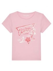Guess T-Shirt J5GI30 K6YW4 Różowy Regular Fit. Czerwone t-shirty i topy dla dziewczynek Guess, z aplikacjami, z bawełny, bez ramiączek. Za 49.99 zł.