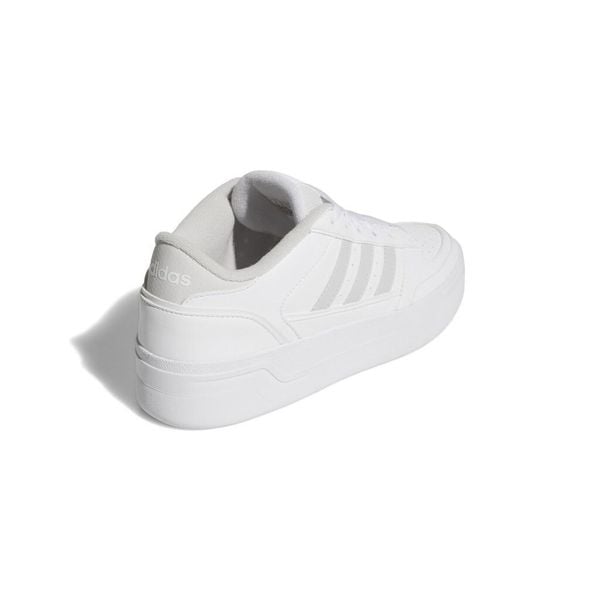 Buty ADIDAS BREAK START BOLD W Biały. Białe obuwie sportowe damskie Adidas, bez wzorów, z materiału, na fitness i siłownię. Za 253.99 zł.