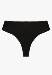 Czarne Bezszwowe Majtki Typu Stringi Tenazura. Czarne stringi damskie Renee, l, bez wzorów, z jeansu. Za 4.99 zł.