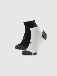 4F Skarpetki krótkie treningowe (2-pack) męskie - multikolor 39-42. Szare skarpety męskie 4f, bez wzorów. Za 39.99 zł.