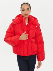 Levi's® Kurtka puchowa Western Bubble A8527-0004 Czerwony Regular Fit. Czerwone kurtki damskie l, bez wzorów, z puchu, bez kaptura. Za 449.99 zł.