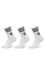 Adidas Skarpety długie IJ0733 Biały. Białe skarpety damskie Adidas, bez wzorów, z bawełny. Za 59.99 zł.
