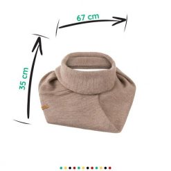 Komin Zimowy Damski Składany Brødrene K4 Kawa. Szaliki i chusty damskie na jesień, bez wzorów, eleganckie. Za 64.90 zł.
