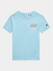 Champion T-Shirt 306374 Błękitny Regular Fit. Niebieskie t-shirty dla chłopców Champion, bez wzorów, z bawełny, bez ramiączek. Za 119.99 zł.