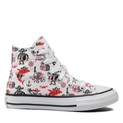 Trampki Converse. Białe półbuty chłopięce Converse, bez wzorów, retro, bez zapięcia. Za 149.99 zł.