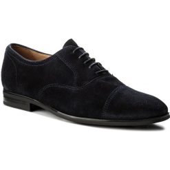 Półbuty GEOX - U New Life E U74P4E 00022 C4002 Navy. Niebieskie półbuty na co dzień męskie Geox, z materiału. W wyprzedaży za 379.00 zł.