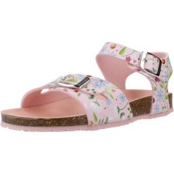 Sandały PABLOSKY 439674P Rose. Czerwone sandały damskie Pablosky, bez wzorów, z materiału, bez obcasa, bez zapięcia. Za 165.99 zł.