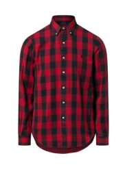 Polo Ralph Lauren Męska koszula casual Mężczyźni Modern Fit Bawełna czerwony|czarny w kratkę, S. Czarne koszule męskie Polo Ralph Lauren, m, bez wzorów, z bawełny, casualowe, bez kołnierzyka, bez ramiączek. Za 499.95 zł.