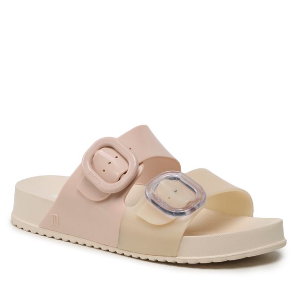 Klapki Melissa. Brązowe klapki damskie Melissa, bez wzorów, bez obcasa. Za 368.99 zł.