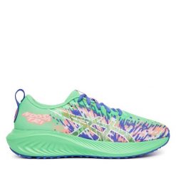 Buty do biegania Asics. Zielone obuwie sportowe damskie Asics, bez wzorów, do biegania. Za 299.99 zł.