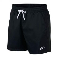 Spodnie sportowe męskie Nike Nsw CE Short Woven Flow. Czarne krótkie spodenki sportowe męskie Nike, m, bez wzorów. Za 259.99 zł.