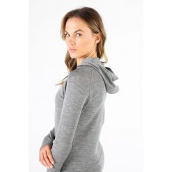 Sonatra - Koszulka z kapturem 100% wełna merino (195 g/m²). Szare koszulki sportowe damskie WOOLONA, m, bez wzorów, z wełny, bez kołnierzyka, bez ramiączek, trekkingowe. W wyprzedaży za 324.00 zł.