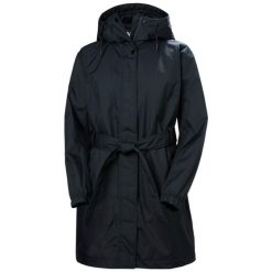 Damska kurtka wodoodporna Helly Hansen Classic Ins Trench. Niebieskie kurtki damskie Helly Hansen, xl, bez wzorów, z poliamidu, bez kaptura. Za 846.85 zł.