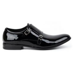 Olivier Skórzane buty wizytowe Monki lakierki 287LU czarny lakier czarne. Czarne eleganckie półbuty z jeansu, eleganckie, bez zapięcia. Za 453.66 zł.