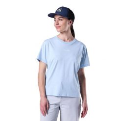 T-shirt damski Rossignol Waterfall. Niebieskie koszulki sportowe damskie Rossignol, bez wzorów, sportowe, bez kołnierzyka. Za 275.50 zł.