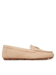 Guess Lordsy FLJLILSUE14 Beżowy. Brązowe mokasyny damskie Guess, ze skóry. Za 369.99 zł.
