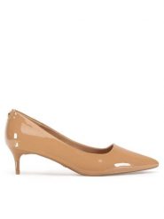 Nine West Szpilki WFA3042-1 Beżowy. Brązowe szpilki damskie Nine West, bez wzorów, ze skóry, bez obcasa, bez zapięcia. Za 199.99 zł.