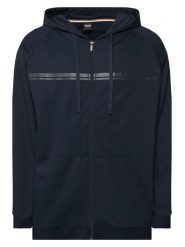 BOSS Bluza Authentic Jacket H 50554785 Granatowy Regular Fit. Niebieskie bluzy męskie Boss, m, bez wzorów, z bawełny, bez kaptura. Za 499.99 zł.
